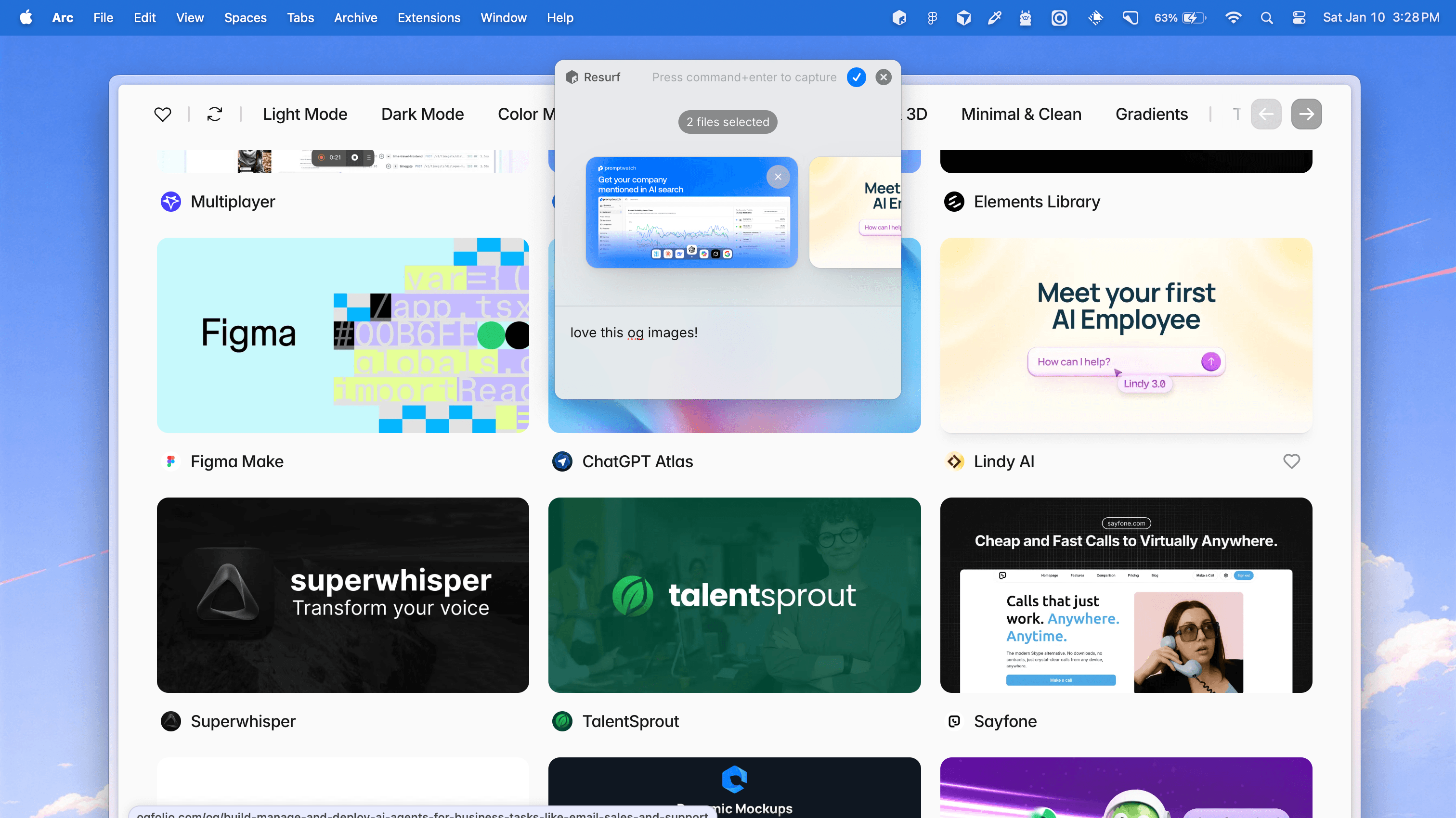 Resurf multi-capture
