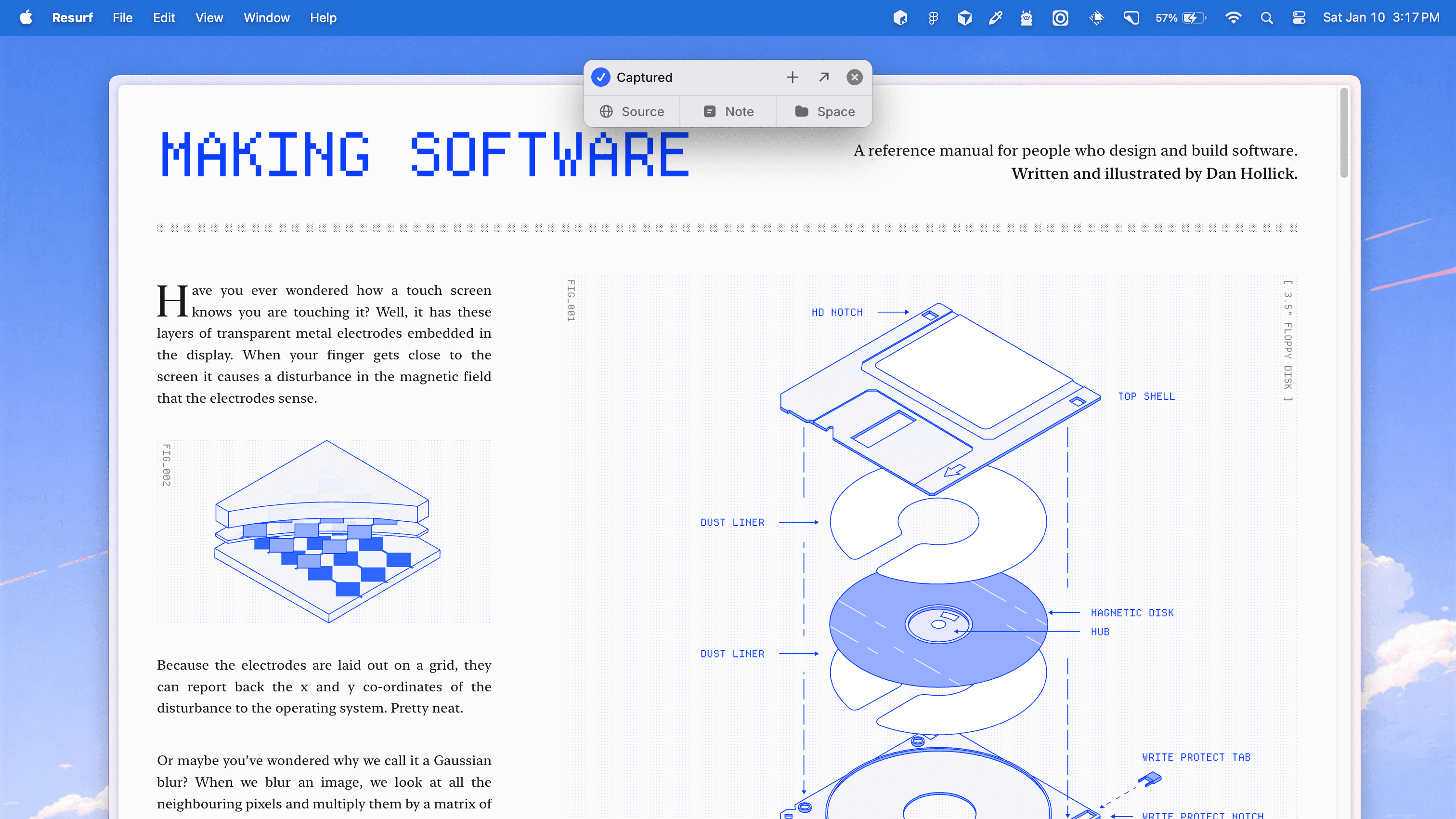 Resurf captured actions